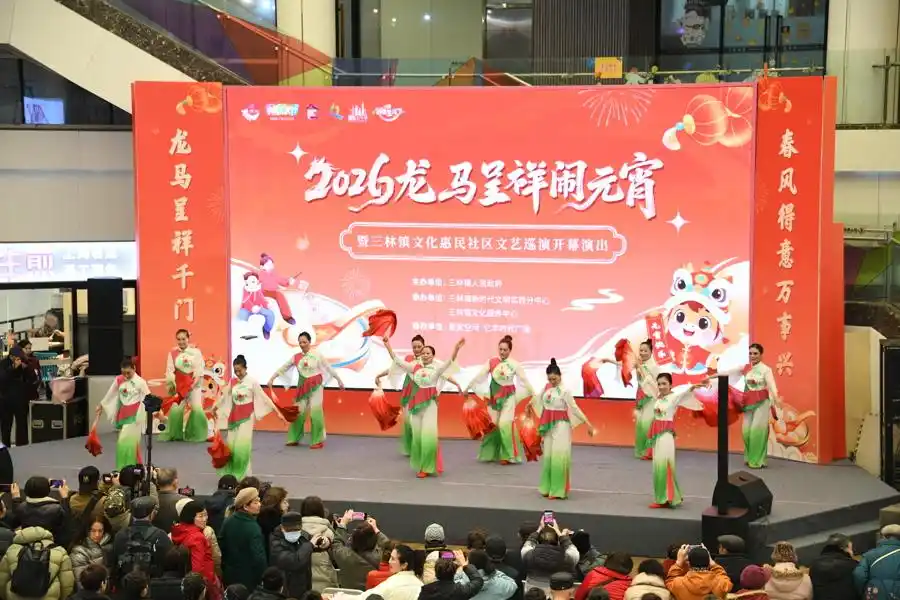 图片[2]-元宵就该热热闹闹地过！三林老街民俗仪式进商圈-三林塘